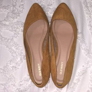 Old Navy Suede-feel Flat Shoes Size 8.5
